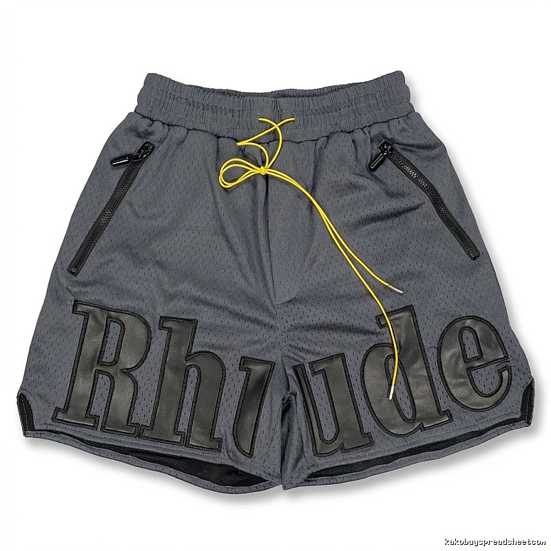 RHUDE sporty grey shorts