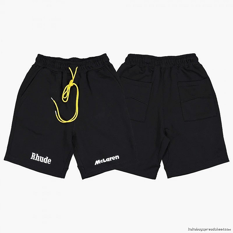RHUDE Trendy and Cool Style Black Shorts