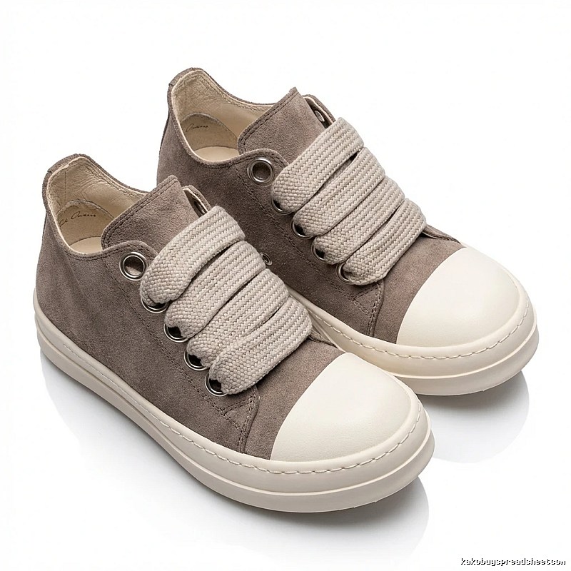 Rick Owens minimalist style grey sports shoes
