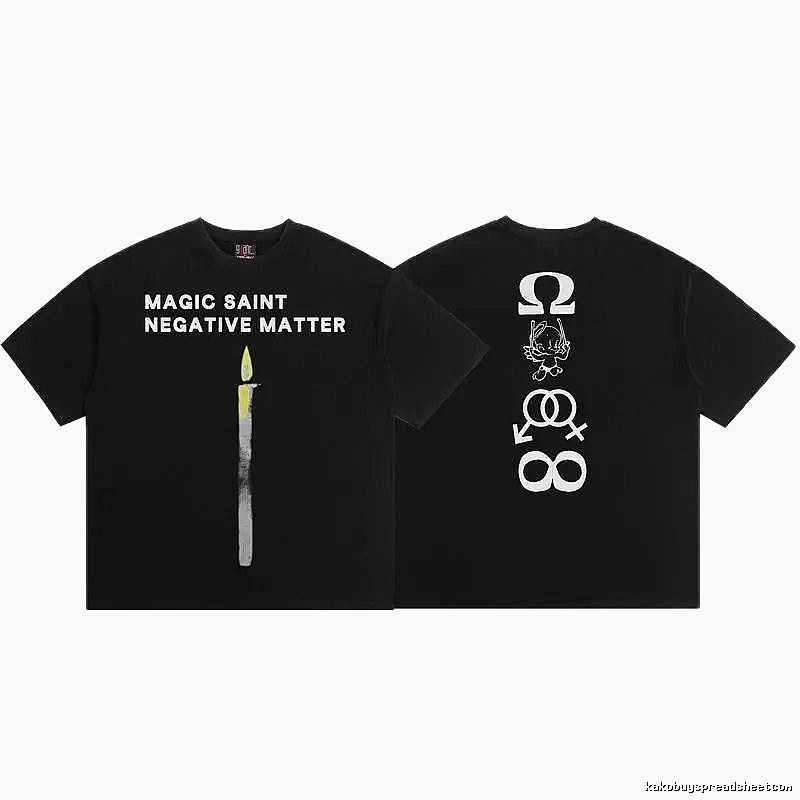 SAINT Magic Collection Street Style Black T-Shirt
