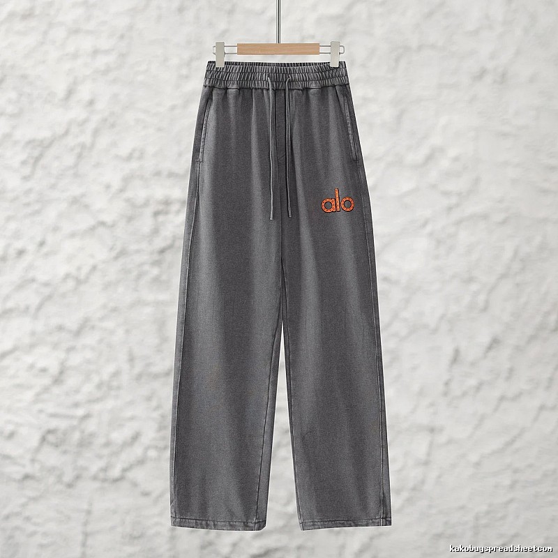 Signature Edit Alo Yoga Wide Lounge Pants - Gray