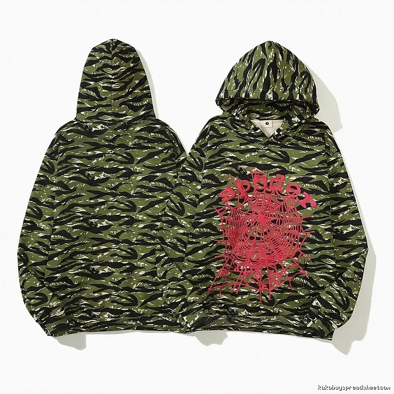 Sp5der camouflage hoodie