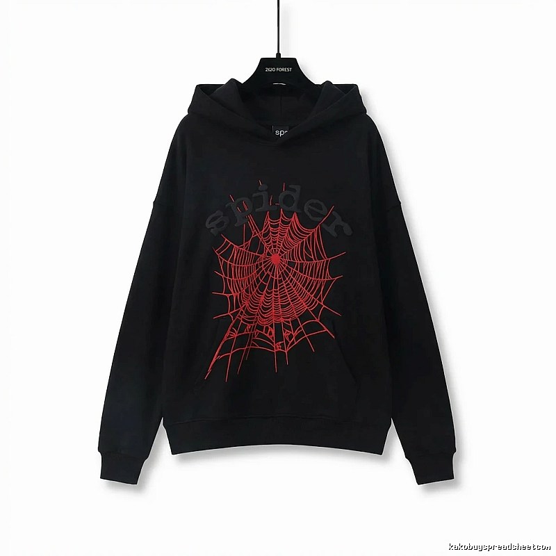 Sp5der cobweb - style black sweatshirt