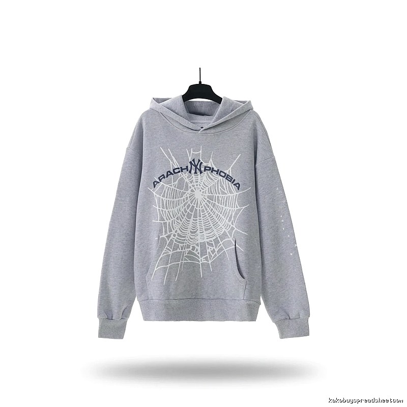 Sp5der Spider Series Grey Streetwear Sweatshirt