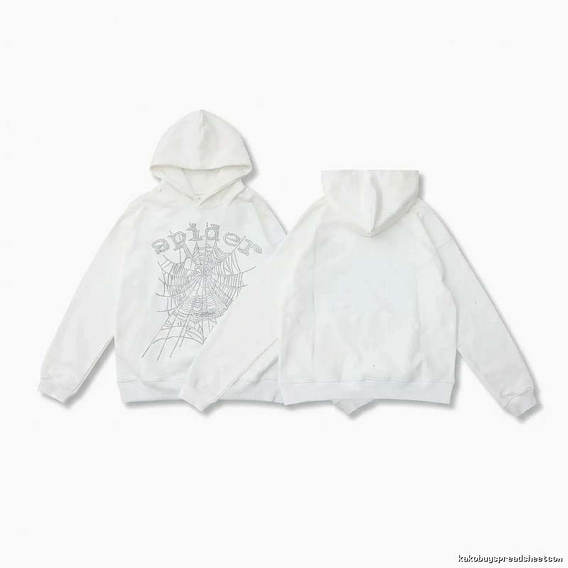 Sp5der Spider Series White Streetwear Sweatshirt