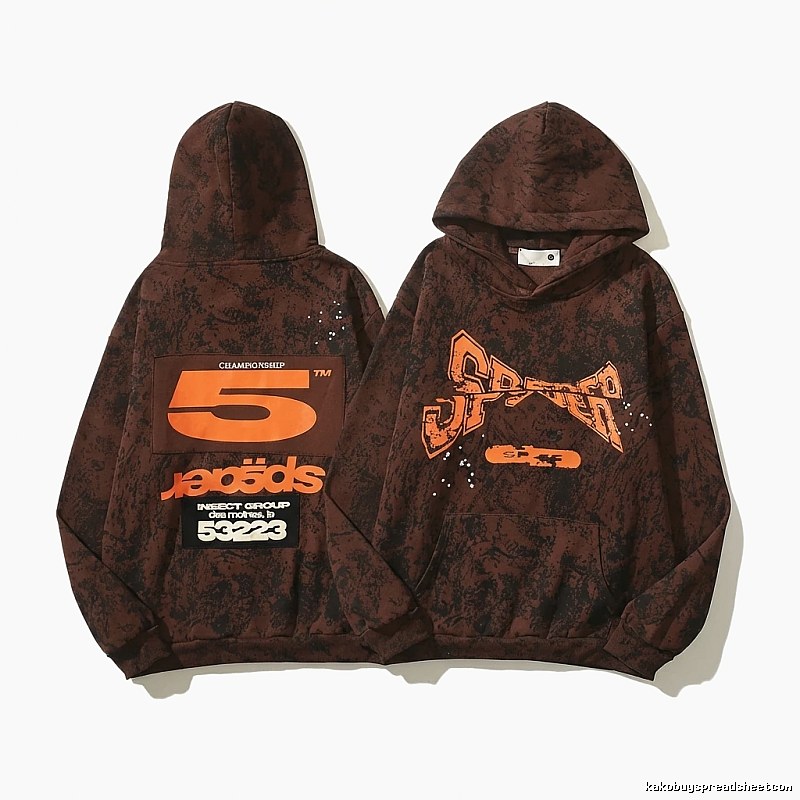 Sp5der Trendy and Cool Brown Sweatshirt