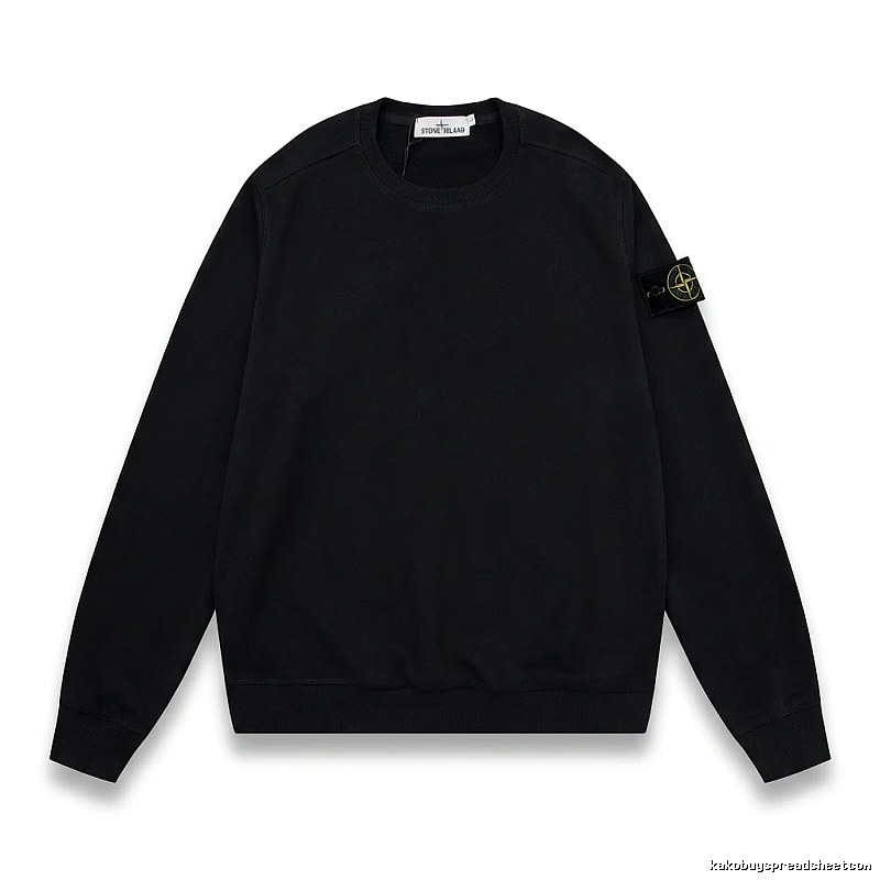 Stone Island basic black sweatshirt