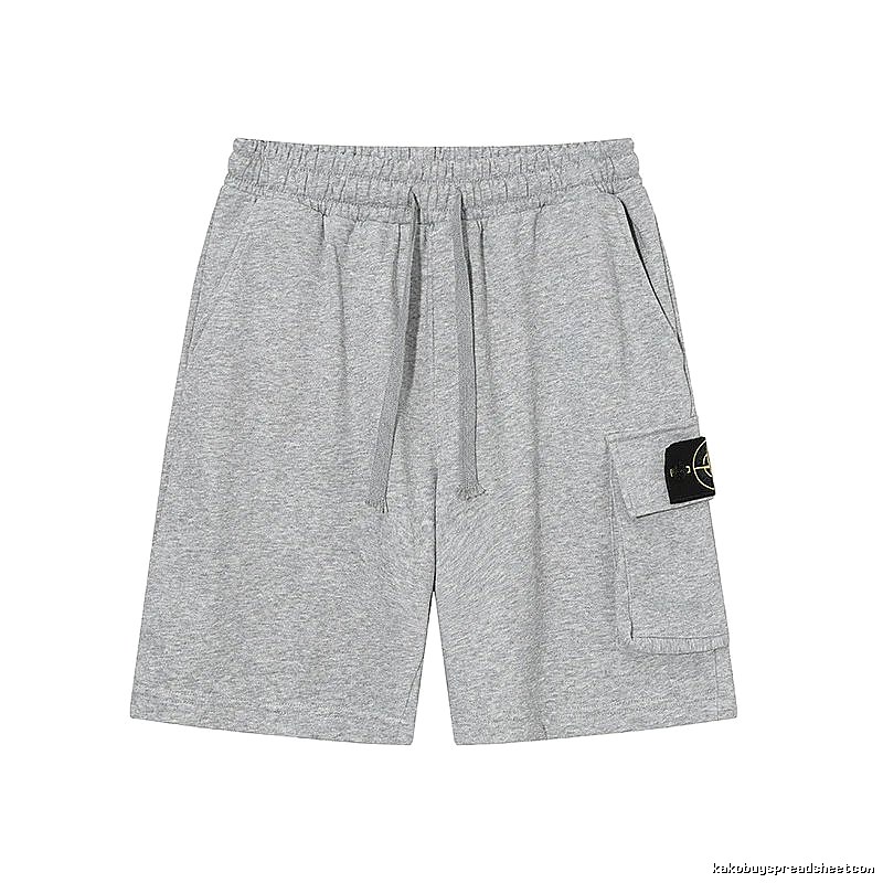 Stone Island Casual Workwear Style Gray Sweat Shorts