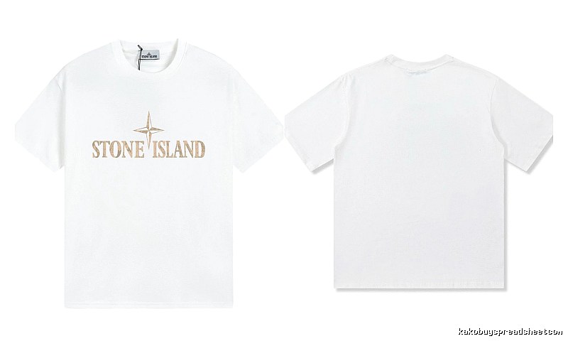 Stone Island Classic Street Style White Short Sleeve T-Shirt