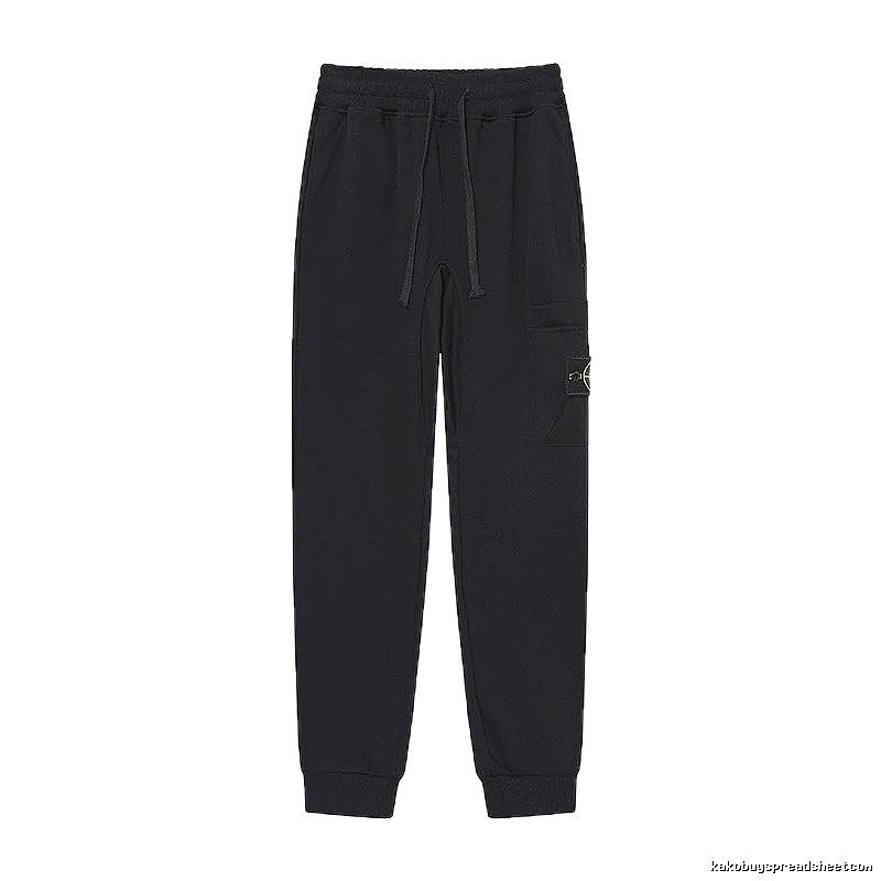 Stone Island Compass Series Street Style Black Sweatpants