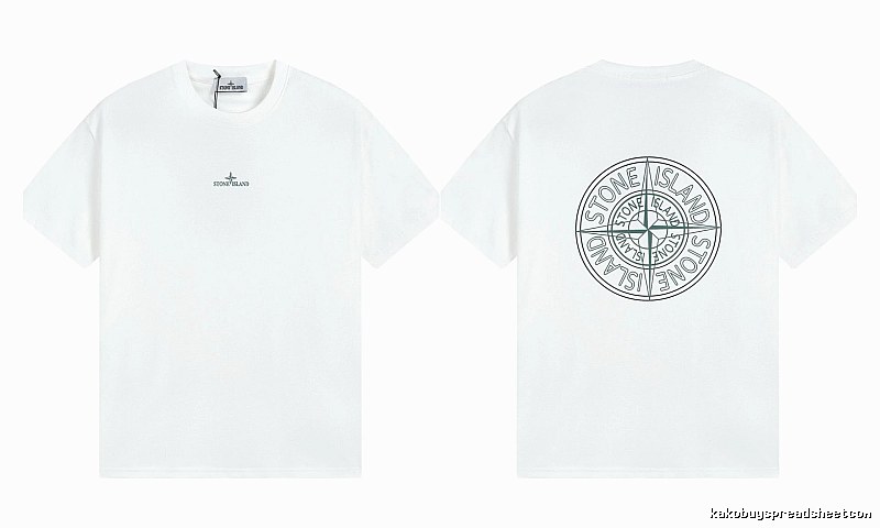 Stone Island Compass Series Street Style White T-Shirt