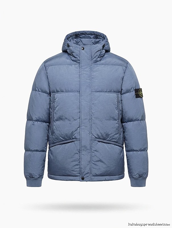 Stone Island series trendy brand light blue down jacket