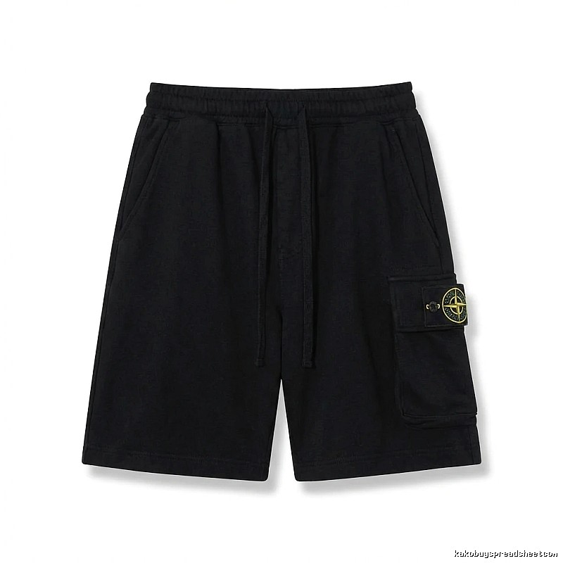 Stone Island work - style black shorts