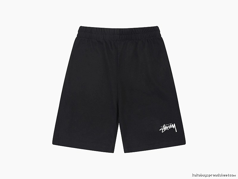 Stussy basic casual black shorts