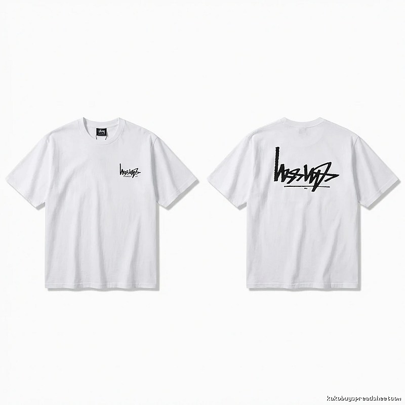 Stussy basic simple white T-shirt