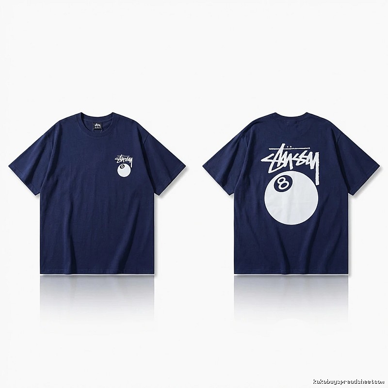 Stussy Billiards Element Minimalist Style T-shirt