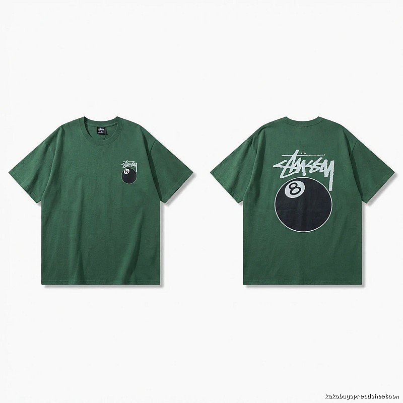 Stussy Black Eight Series Trendy and Cool Style T-shirt
