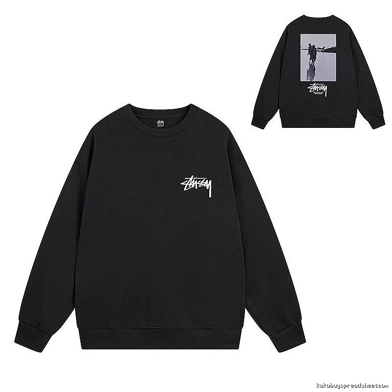 Stussy Black Style 537 Graphic SweatShirt Gift Ready