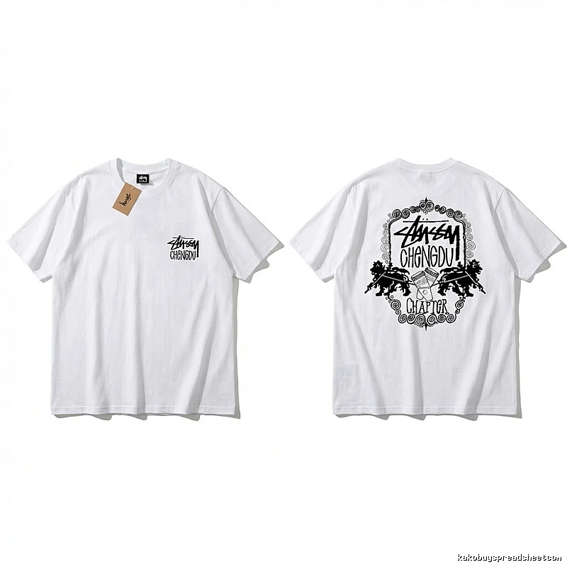Stussy Chengdu Series Simple White T-shirt
