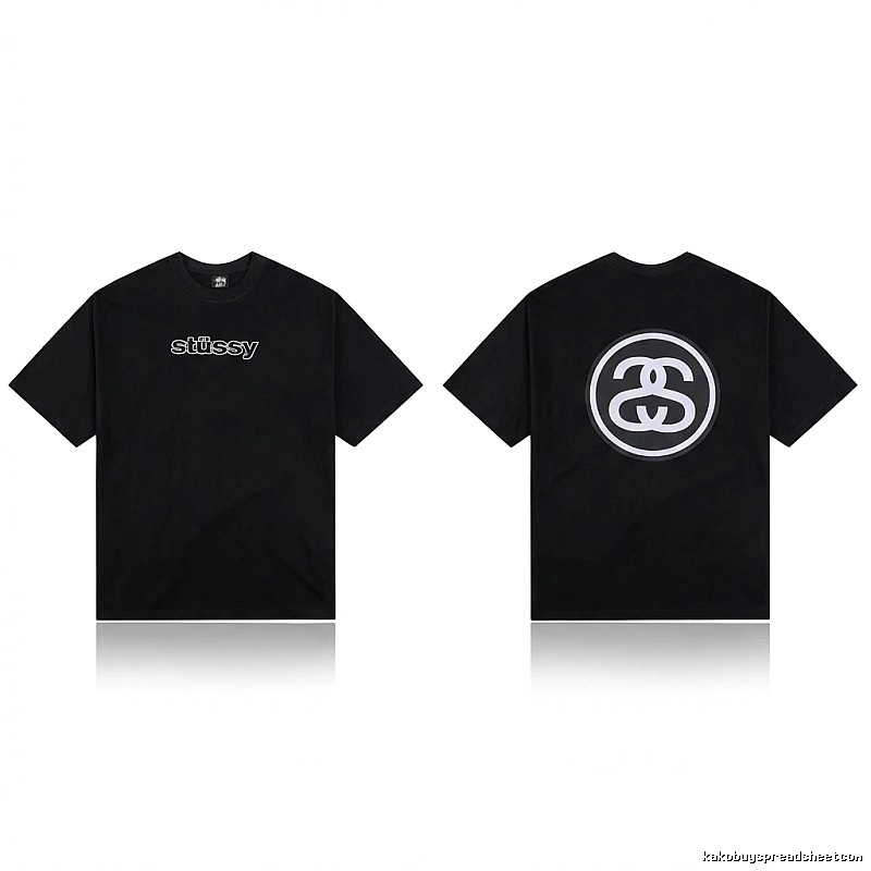 Stussy classic black T-shirt