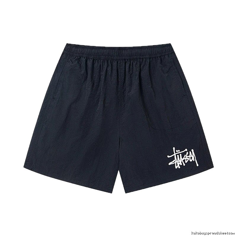 Stussy Classic Graffiti Street Style Black Shorts