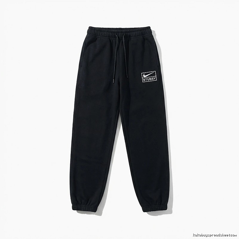 Stussy Co-branded Casual Black Sweatpants