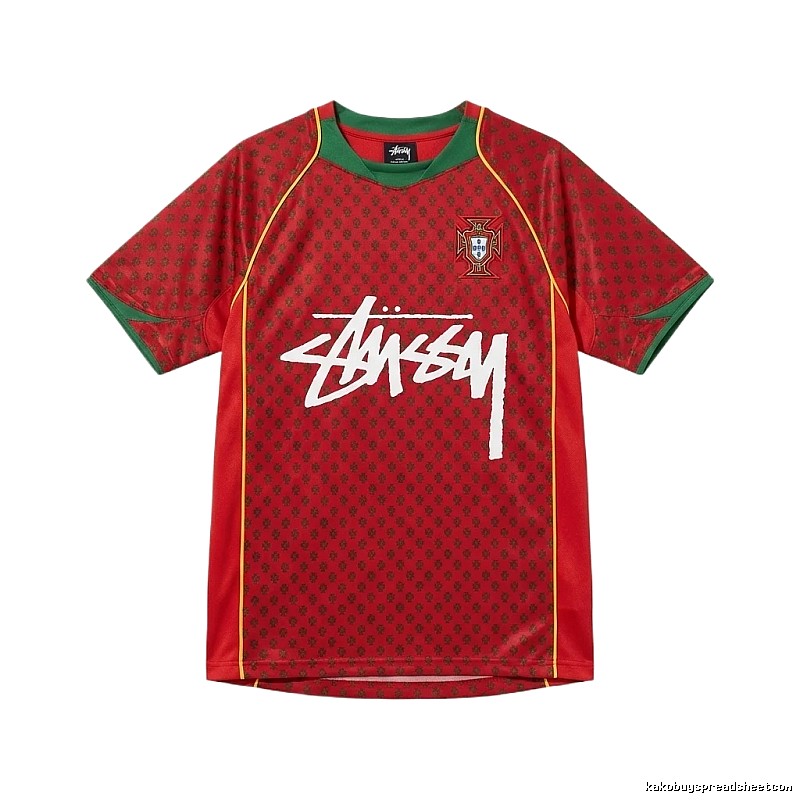 Stussy graffiti-style red short-sleeve