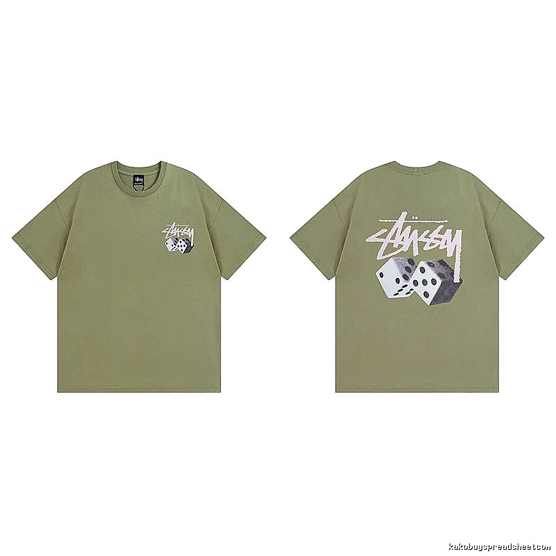 Stussy Green Spider Graphic T-Shirt Everyday Rotation Logo