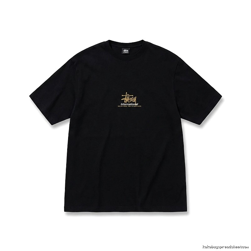 Stussy International Style Black T-shirt