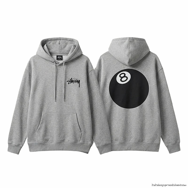 Stussy No.8 Retro Style Hoodie