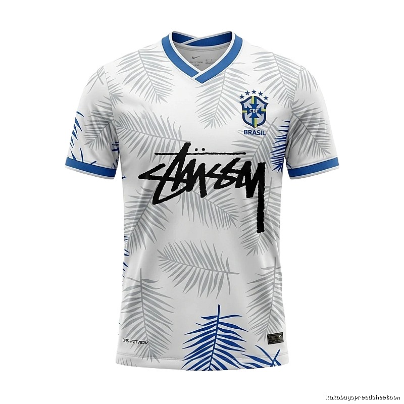 Stussy Palm Print White Shirt