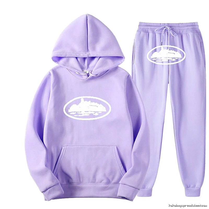 Stussy Purple Tracksuit Set Summer Styling Logo