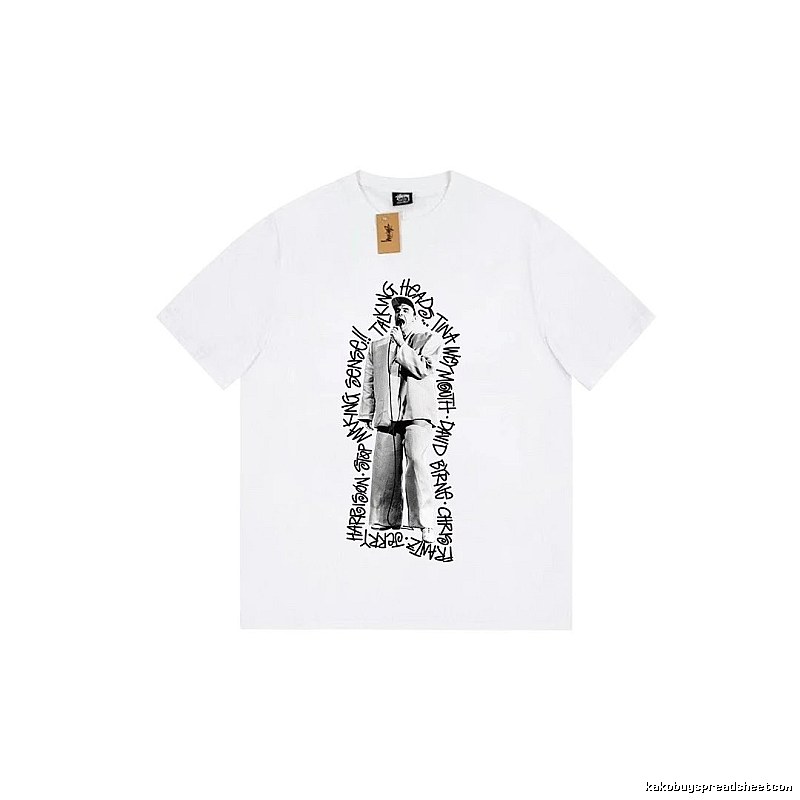 Stussy Resort Graphic T-shirt Black White Stussy for Travel Looks