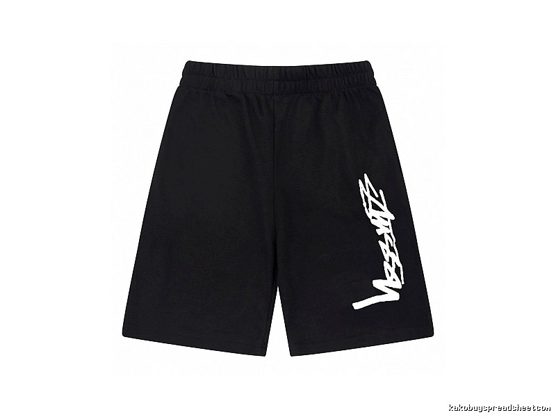 Stussy street-style black shorts