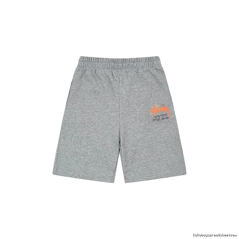 Stussy street-style grey shorts