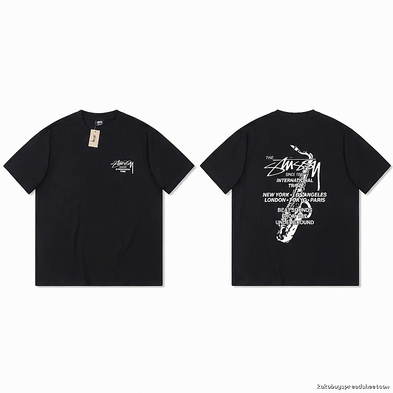 Stussy trendy and cool style black T-shirt