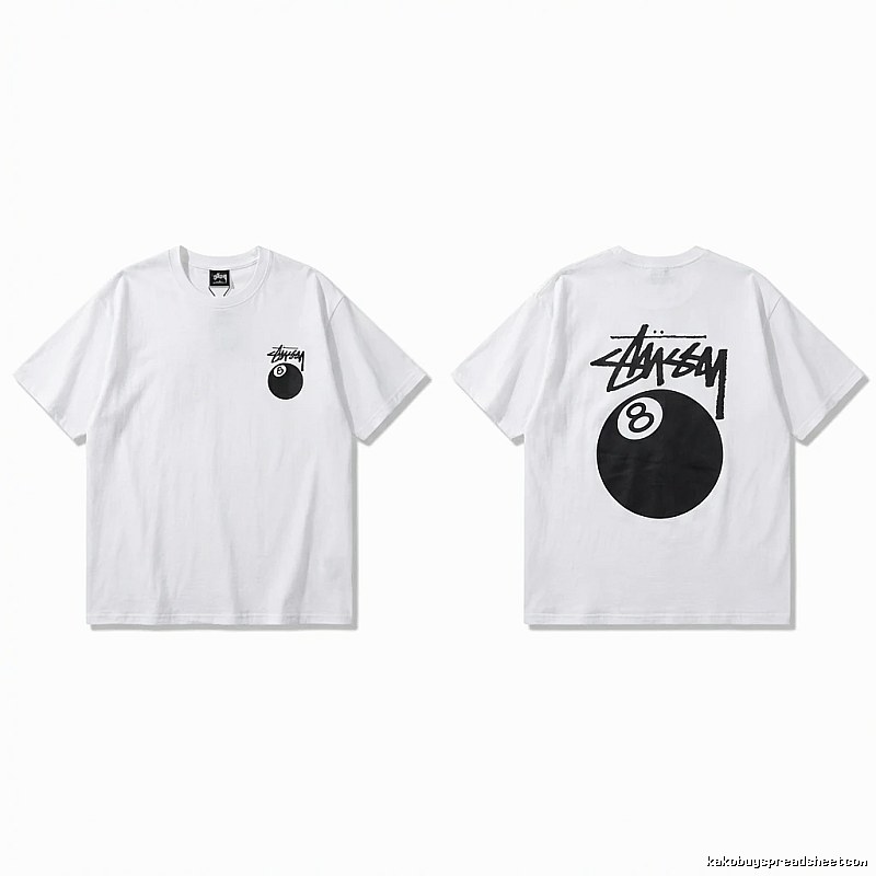 Stussy trendy style white T-shirt
