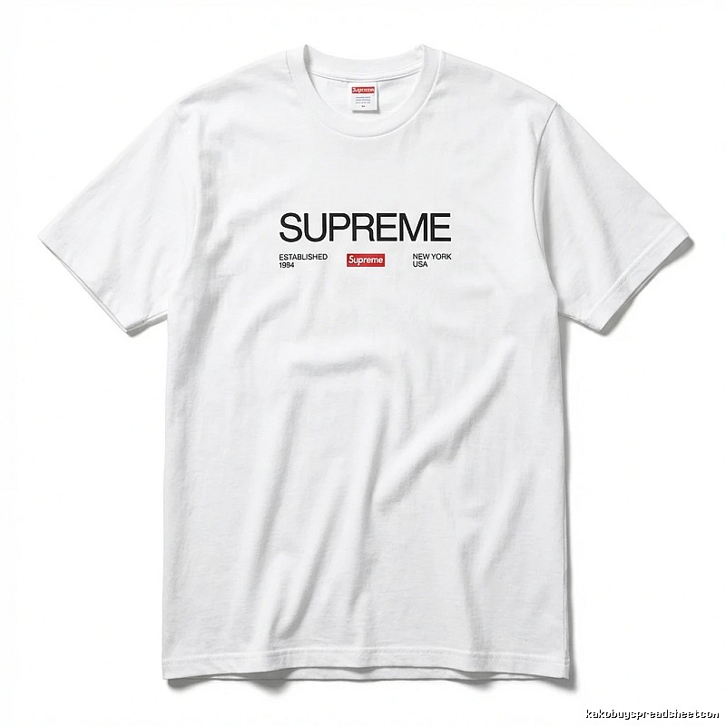 Supreme basic white T-shirt