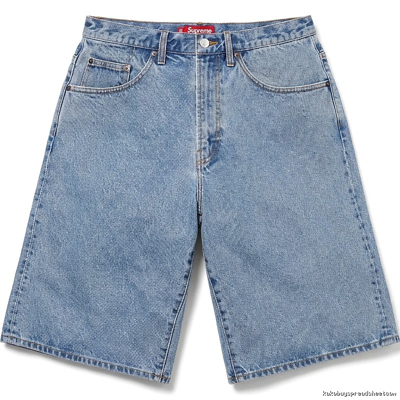 Supreme classic denim blue shorts