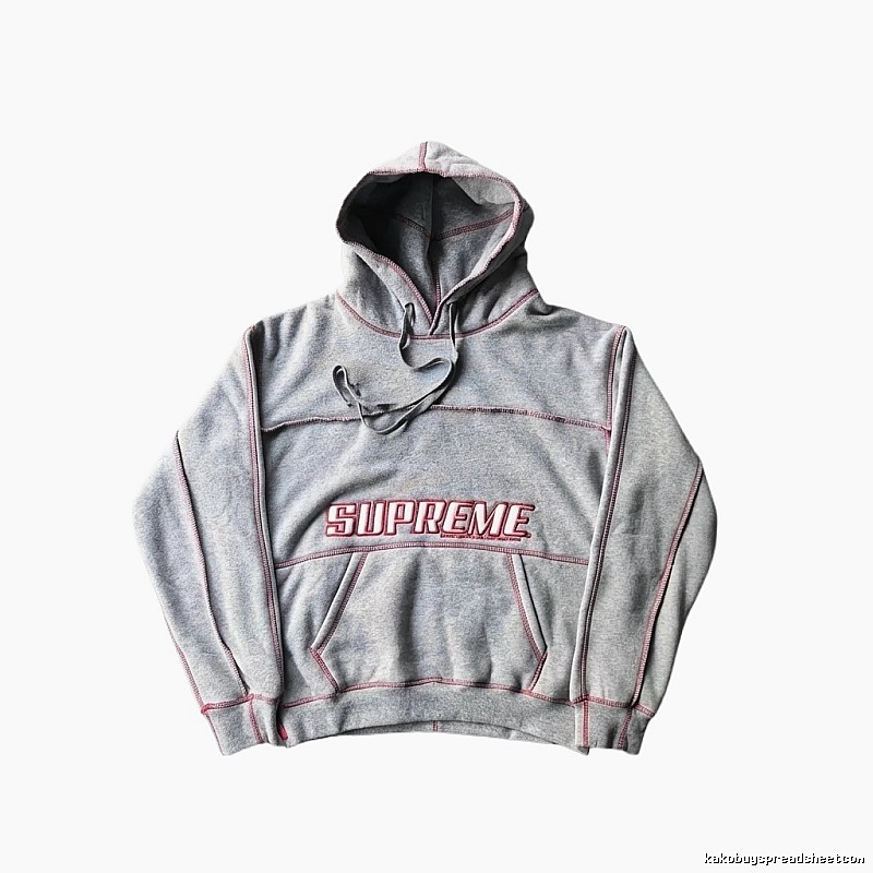Supreme classic grey hoodie