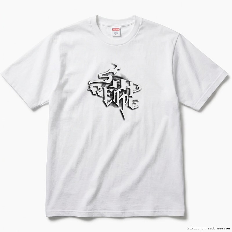 Supreme Gothic Style White T-shirt