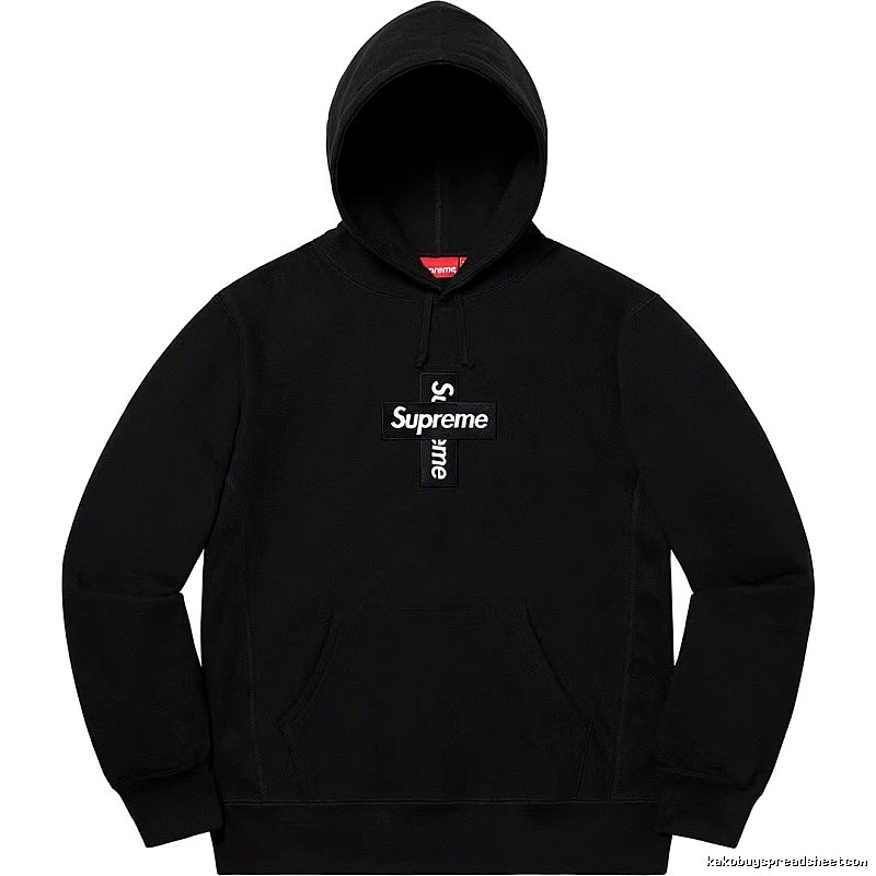 Supreme Lightweight Logo hoodie Gray Red Oversized for Trend Styling