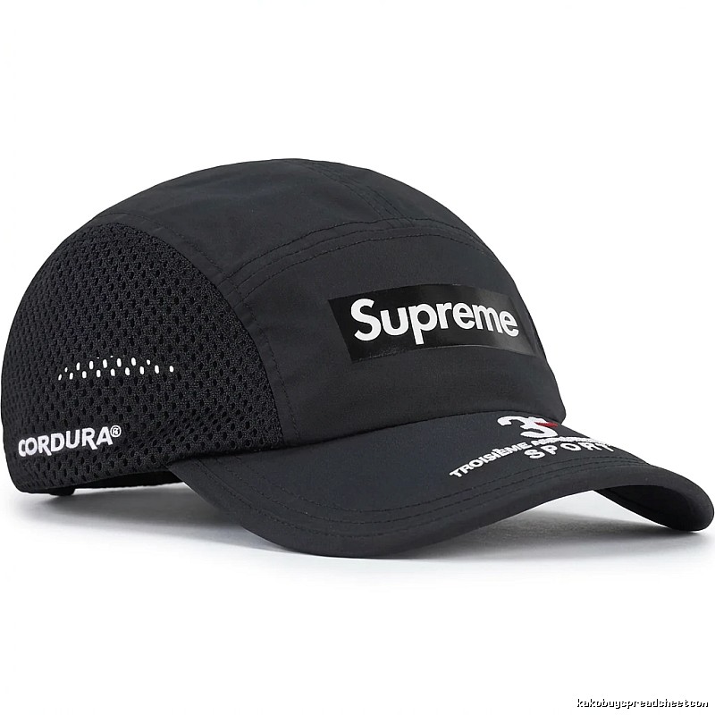 Supreme minimalist style black hat