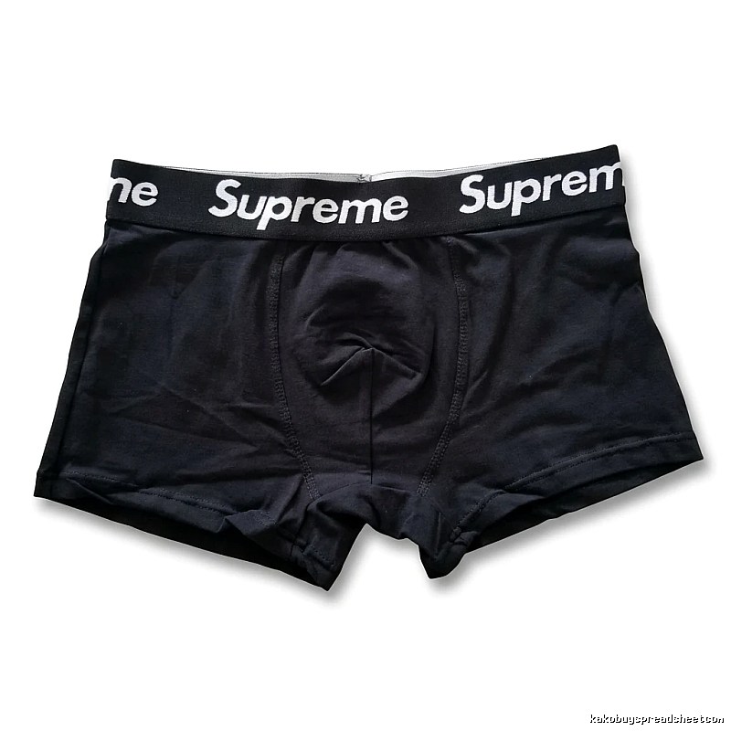 Supreme minimalist style black underwear