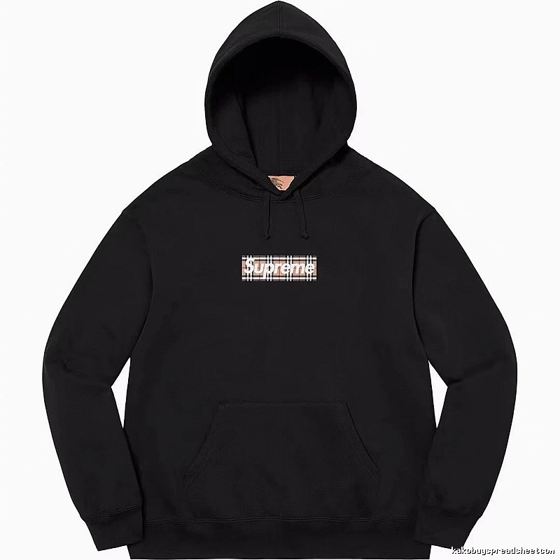 Supreme Monogram Logo hoodie Gray Red Oversized for Casual Outfits