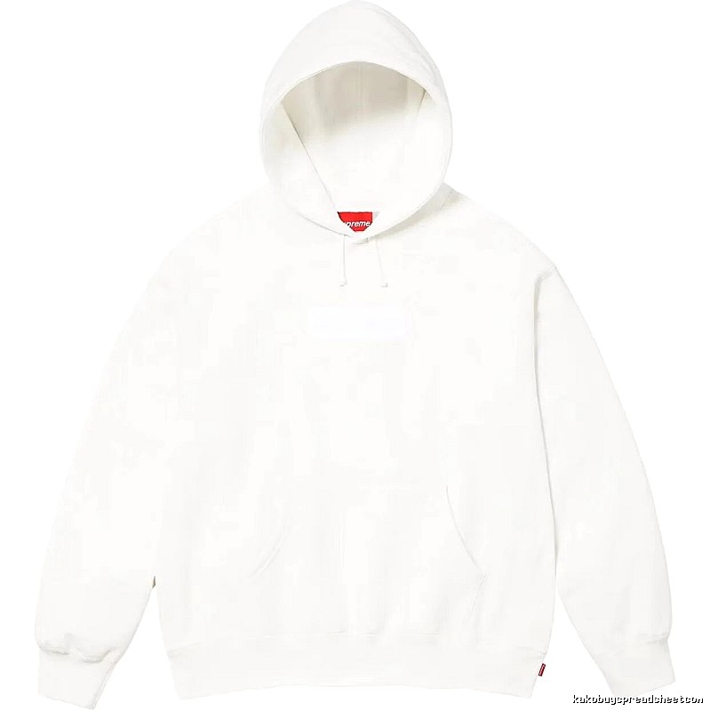 Supreme Monogram Logo hoodie Gray Red Oversized for Layered Styling