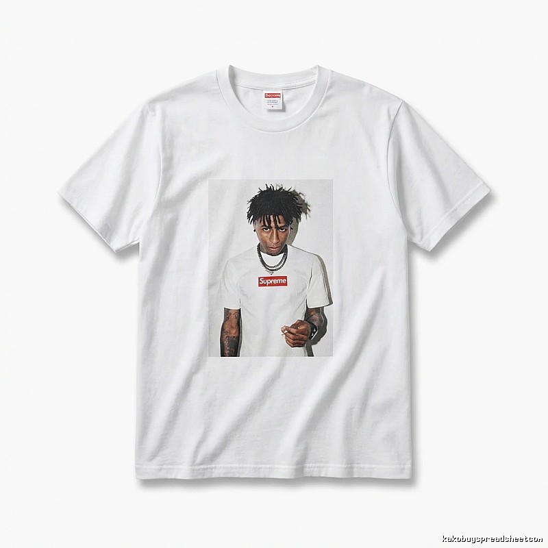 Supreme Portrait Print Style White T-shirt