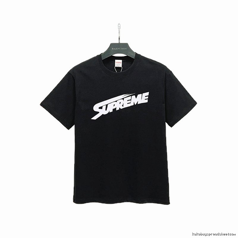 Supreme Printed Street-Style Black T-Shirt