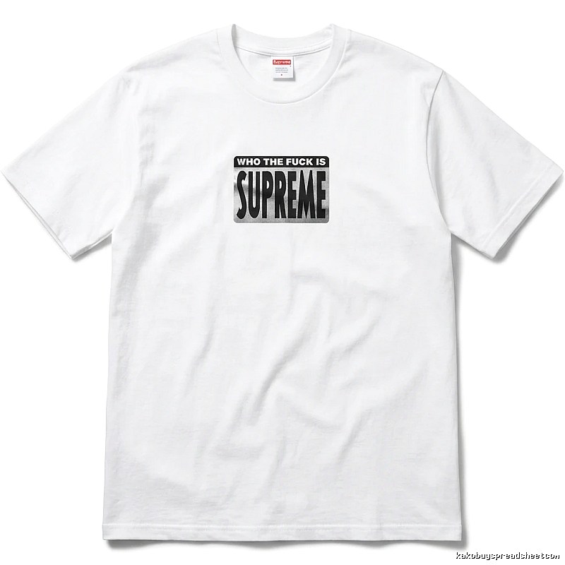 Supreme - printed trendy brand white T - shirt