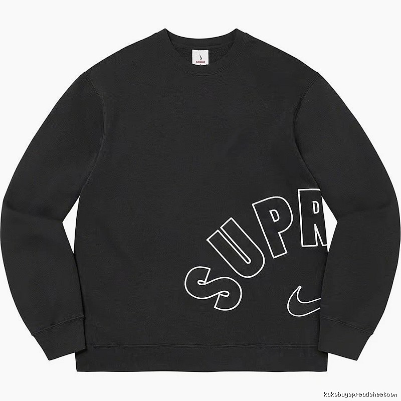 Supreme Resort Logo hoodie Gray Red Oversized with Premium Look